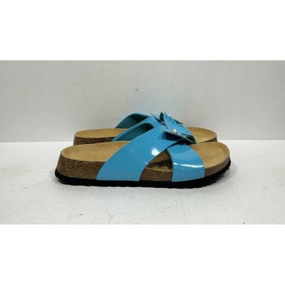 Birkenstock Shoes - Birkenstock Betula Butterfly Sandals Blue Teal Women’s Size 9 Narrow Slides